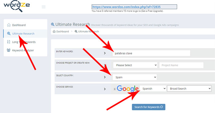 Como hacer un keyword research o búsqueda de palabras clave gratis