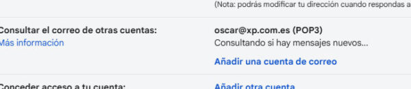 Configurar Gmail para acceder a nuestro buzón de email