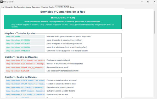 Ircd Xp Server, servidor personal de IRC